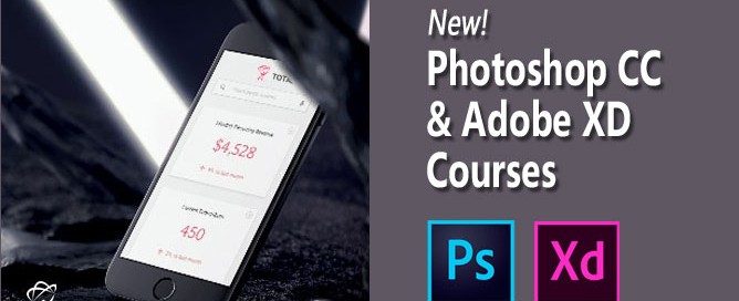 Adobe Photoshop CC & Adobe XD new courses