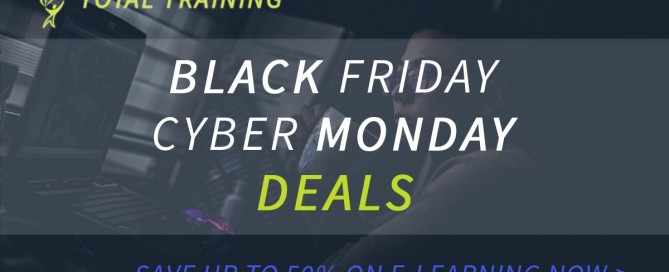 Black Friday Cyber Monday Sale at totaltraining.com