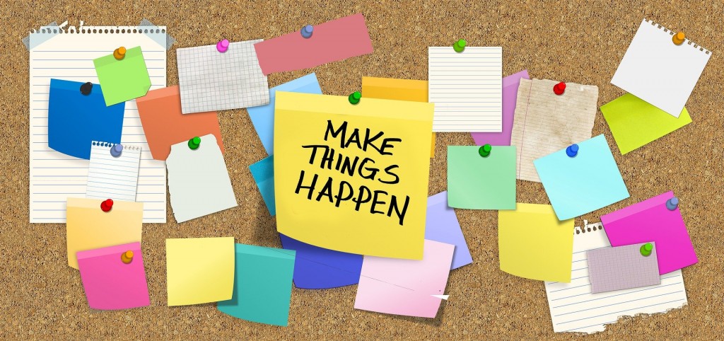 Make Things Happen with Total Training - bulletin board image header