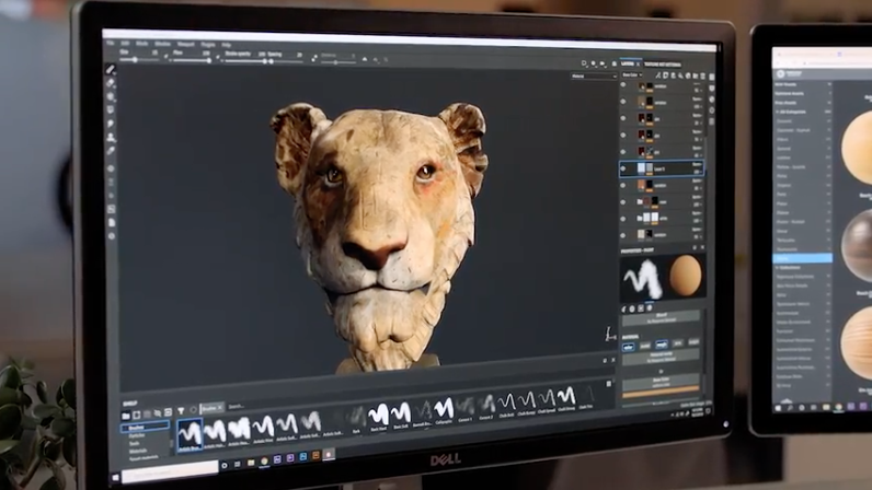 Adobe Substance Suite Lion computer image